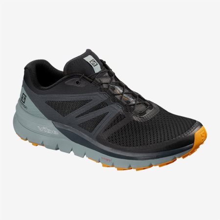 Salomon SENSE MAX 2 Mens Trail Running Shoes Black UK SWDV